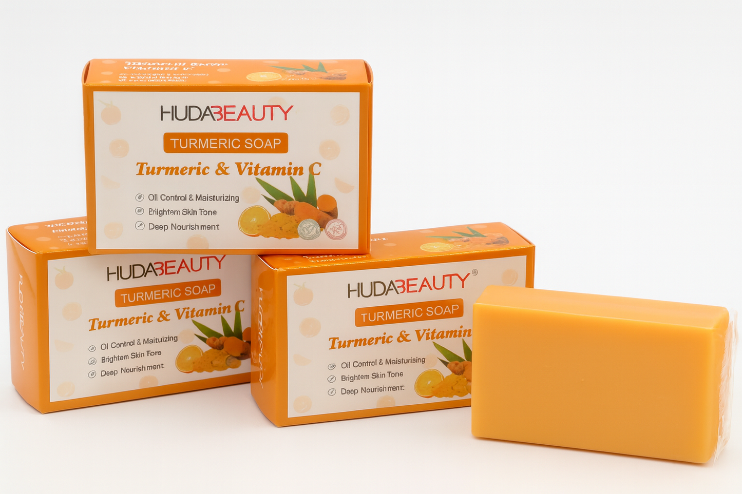 Huda Beauty Turmeric & Vitamin C Soap – Deep Nourishing Glow