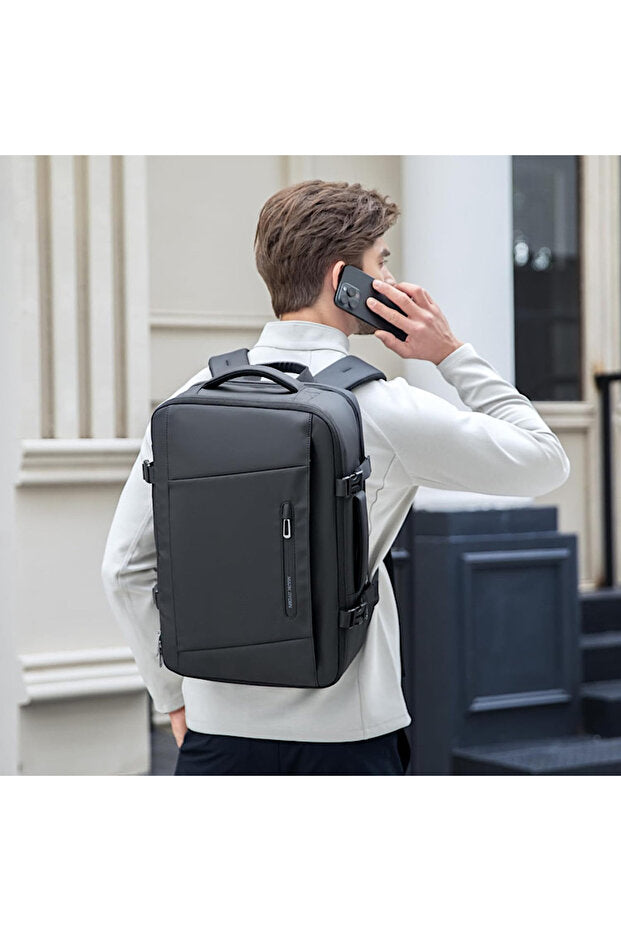 حقيبة سفر مضغوطة بتفريغ الهواء مع جهاز مضخة هواء، حقيبة ظهر مقاس 17 بوصة، مصنوعة من قماش أكسفورد المقاوم للماء