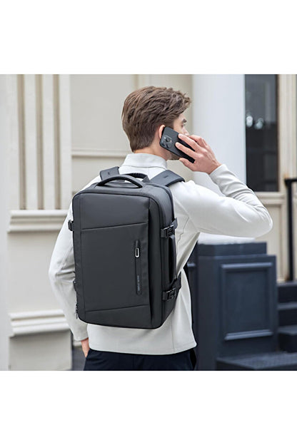 حقيبة سفر مضغوطة بتفريغ الهواء مع جهاز مضخة هواء، حقيبة ظهر مقاس 17 بوصة، مصنوعة من قماش أكسفورد المقاوم للماء