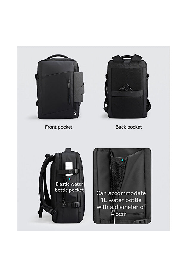 حقيبة سفر مضغوطة بتفريغ الهواء مع جهاز مضخة هواء، حقيبة ظهر مقاس 17 بوصة، مصنوعة من قماش أكسفورد المقاوم للماء