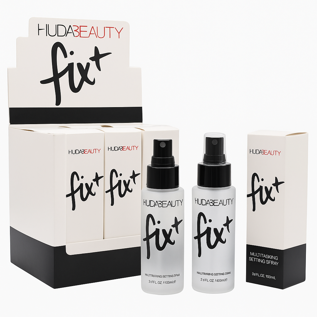 Huda Beauty Fix+ Long-Lasting Makeup Fixer Spray – 100ml