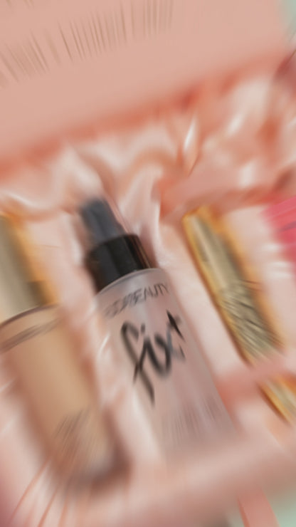 Huda Beauty Power Glow Complete Makeup Set – Primer, Foundation, Mascara & Fix+ Setting Spray